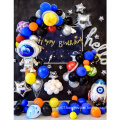 Space Balloons Set Foil Astronaut Balloon Rocket Balloon Space Birthday Party Decorations